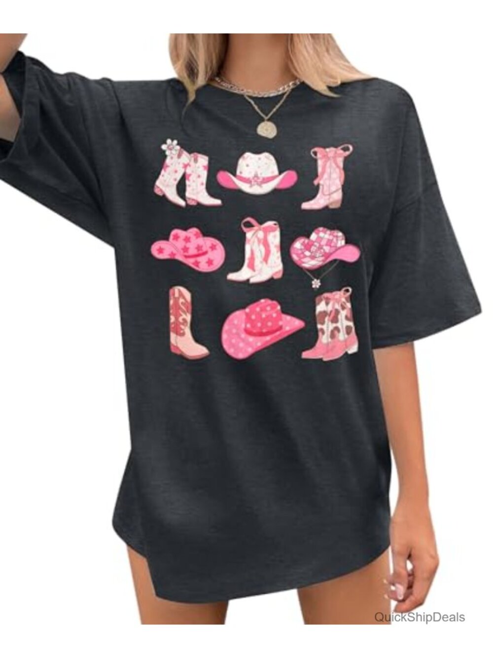 Western Cowgirl T-Shirt Short Sleeve Country Music Graphic Tee